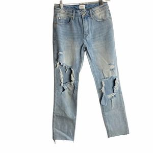 Special A Women's Mid Rise Distressed Jeans